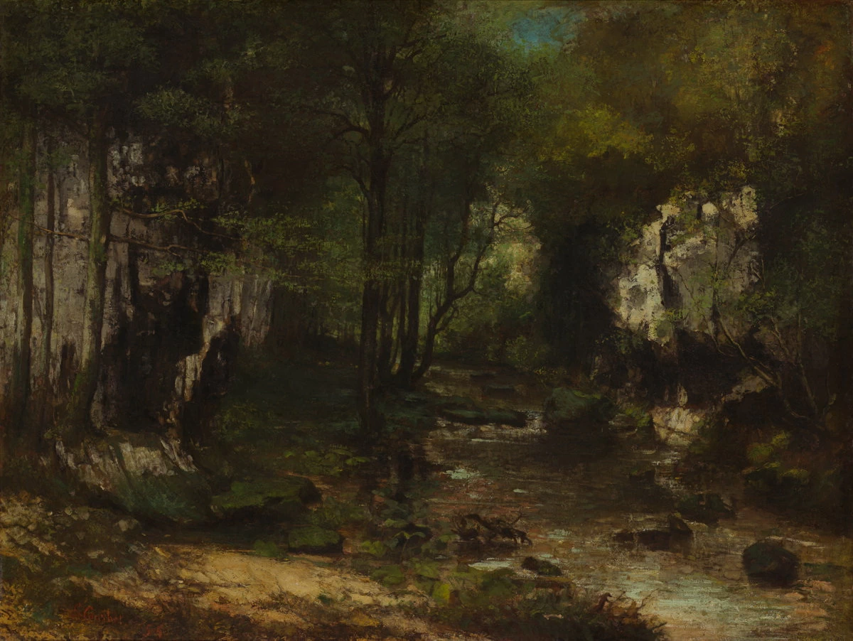  156-Le Ruisseau du Puit-Noir, Vallee de la Loue-National Gallery of Art - Washington 